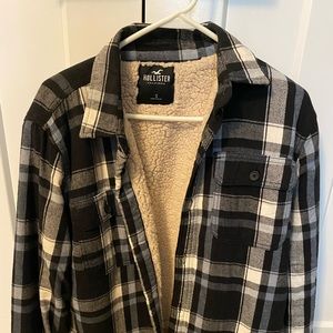 Hollister sherpa lined flannel